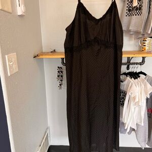 Torrid Black Lace Slip Dress